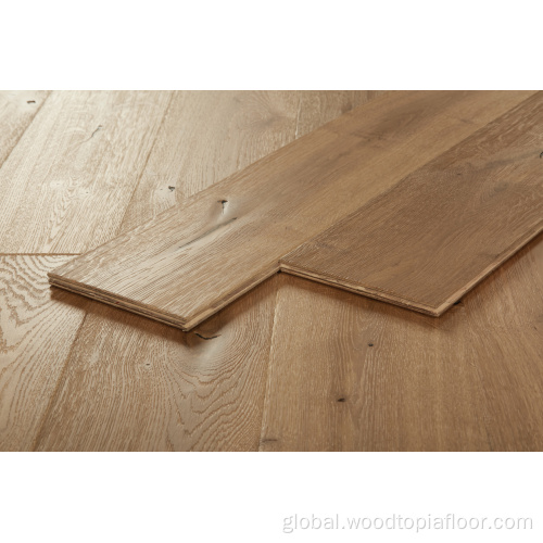 Brown Color Wood Floors Indoor Use traditional european oak engineered hand-scraped Manufactory